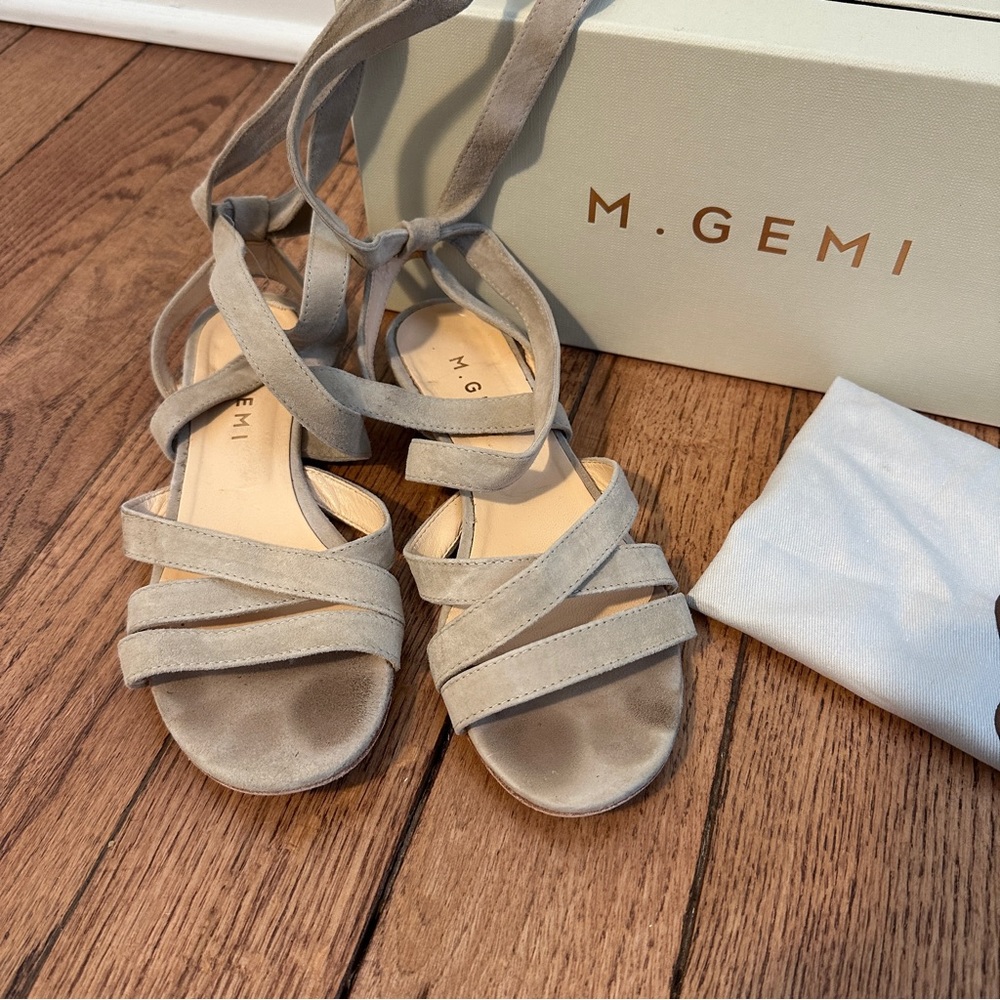 M.Gemi Fiume Suede Sandals SZ35